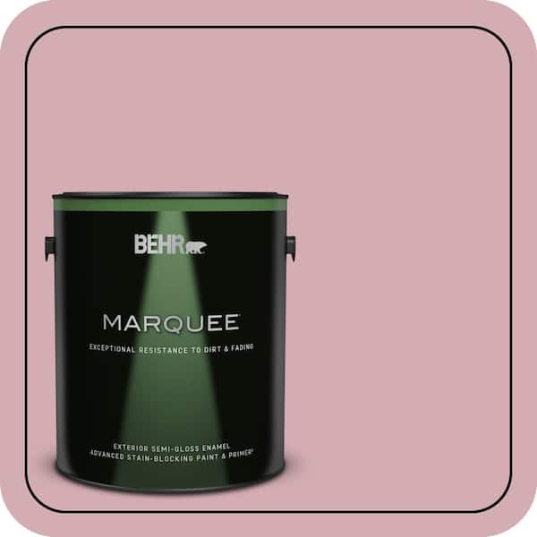 BEHR MARQUEE 1 gal. #S130-3 Ballet Rose Semi-Gloss Enamel Exterior Paint & Primer