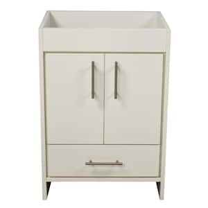 Rio 24 in. W x 19 in. D x 35 in. H Bath Vanity Cabinet without Top in White