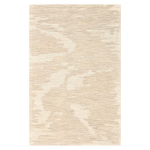 Mohave Ivory Beige 8 ft. x 10 ft. Abstract Area Rug