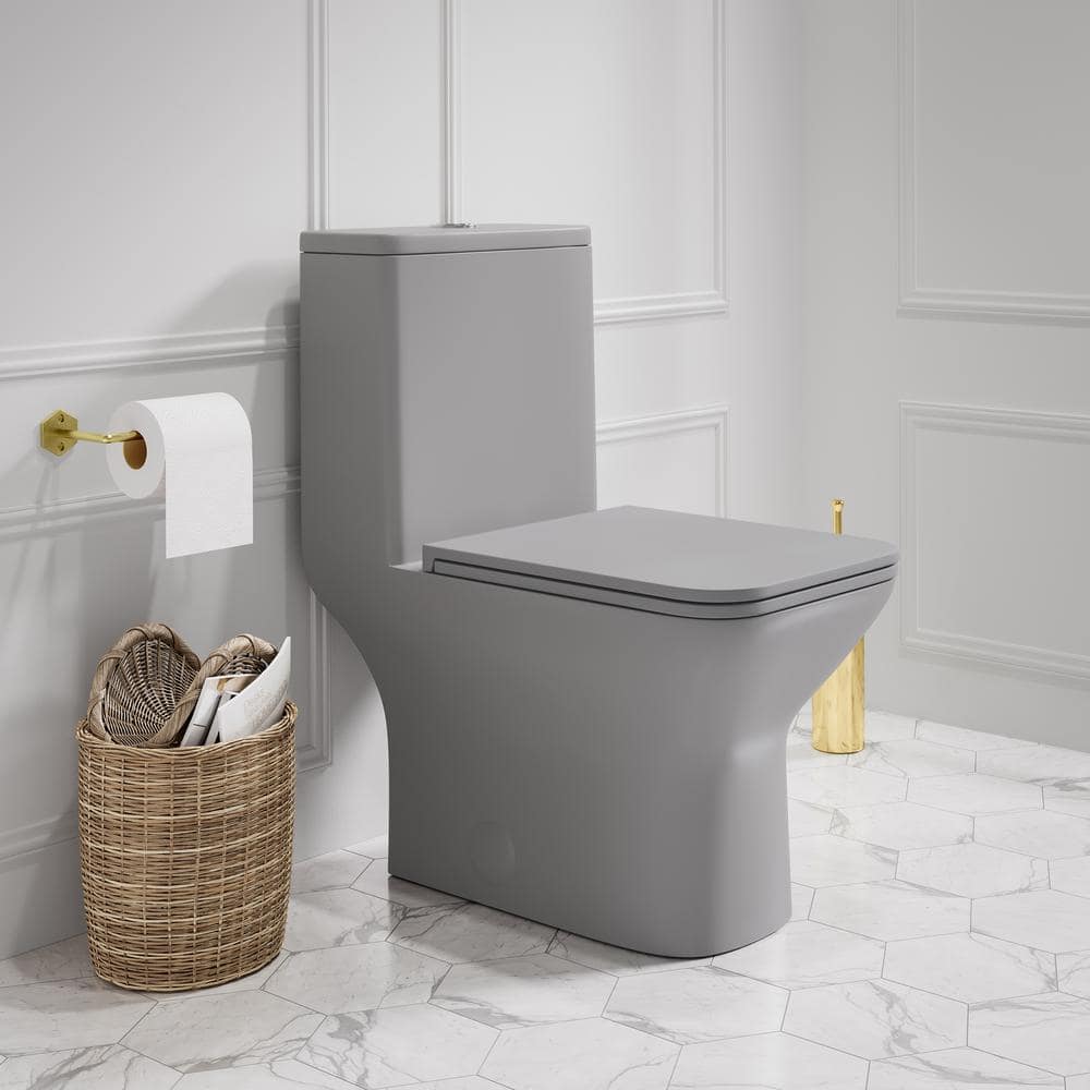 Swiss Madison Carre 1-Piece Square Toilet Dual-Flush in