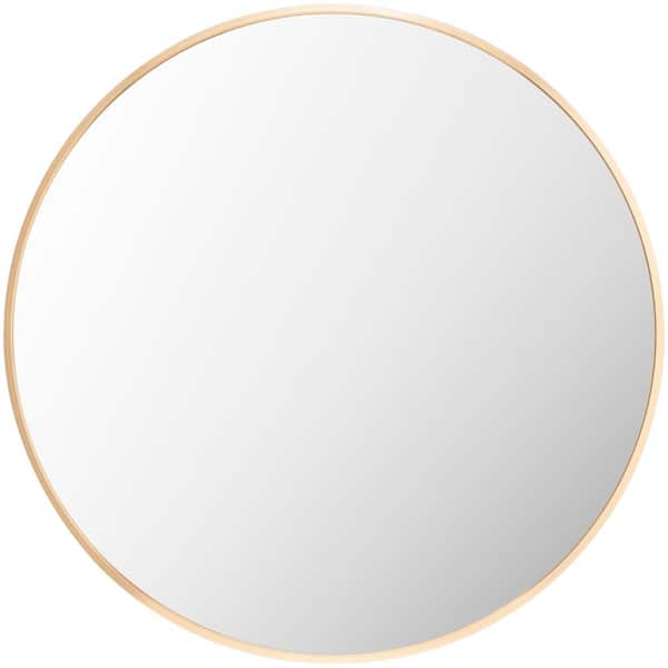 Livabliss Aranya 22 in. x 22 in. Gold Framed Decorative Mirror