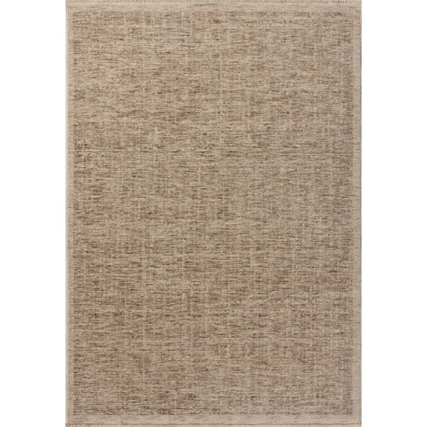 Winston Taupe / Bone 9 ft. 6 in. x 13 ft. 1 in. Traditional Area Rug