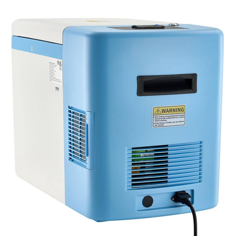 Ultra Low Temp Freezer, 15.4 in. 0.88 cu. ft. Retro Mini Refrigerator in White with Drawer Freezer and Digital Display