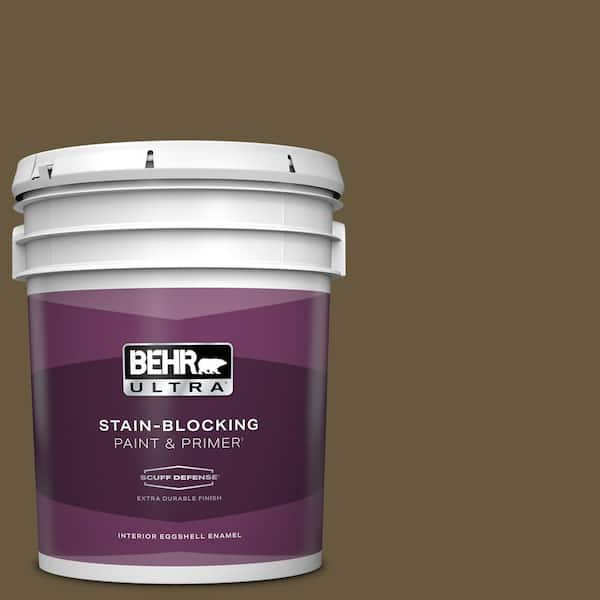 BEHR ULTRA 5 gal. #PPU7-01 Moss Stone Extra Durable Eggshell Enamel Interior Paint & Primer