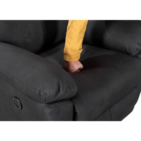 Fc Design Manual Recliner With Overstuffed Cushions And Pillow Top