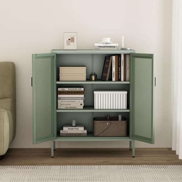 アトランティック Atlantic Henley ヘンリー 464 キャビネット Manhattan Comfort Amelia Green 40 in. H Modern Accent Cabinet with