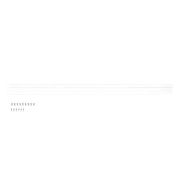 NewTechWood Allure 8 ft. Aluminum Drink Rail in White