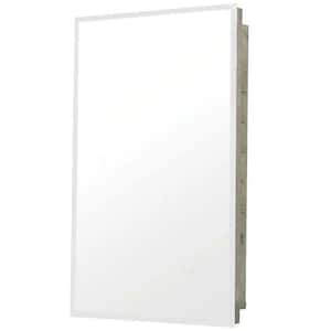 16 in. W x 20 in. H Frameless Stainless Steel Recessed Bathroom Medicine Cabinet