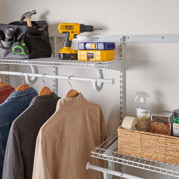 Wire Closet System Organizer Kit, Closetmaid Shelving Components