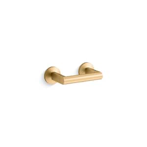 Components Wall Mounted Toilet Paper Holder in Vibrant Brushed Moderne Brass