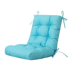 Sweet Home Collection 19 in. x 19 in. x 5 in. Solid Tufted Indoor/Outdoor Chair  Cushion U-Shaped in Light Blue (2-Pack) PATIO-LBL-2PK - The Home Depot