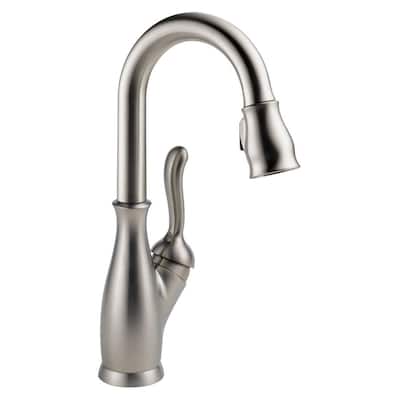 Leland Single-Handle Bar Faucet with MagnaTite Docking in SpotShield Stainless
