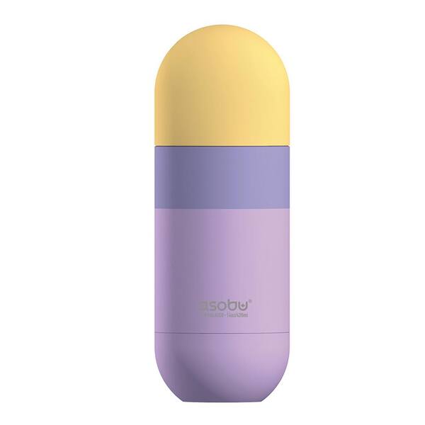 ASOBU 14 oz. Pastel Purple Stainless Steel Water Bottle