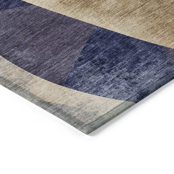 Chantille Machine Washable Indoor/Outdoor Abstract ACN1836 Navy 2 ft. x 3 ft. Accent Rug
