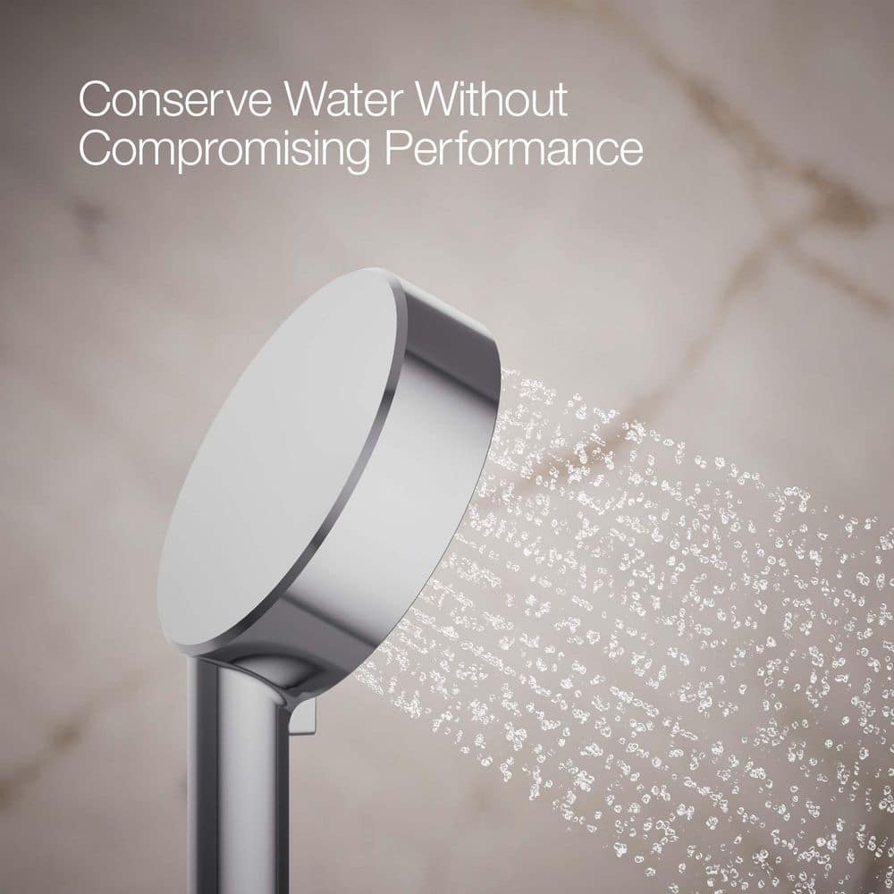Polished Chrome Multifunction Handheld Showerhead