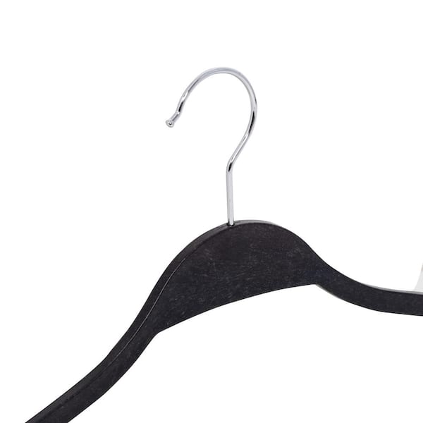 Haings Velvet Slim Profile Heavy Duty Clothes Plastic Non-Slip Hanger (Set of 100) Rebrilliant Color: Gray
