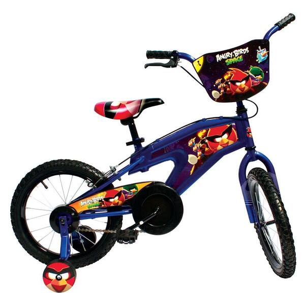 Cycle Force Group Street Flyers Angry Birds Kid's Bike, 16 in. Wheels, 11 in. Frame, for Boys and Girls in Blue