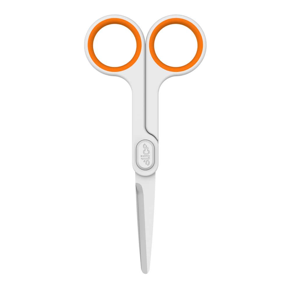 Slice 10544 Ceramic Scissors - Rounded Tips | Never Rusts, Finger Friendly, Food Grade, BPA, Micro Ceramic Safetey Blades