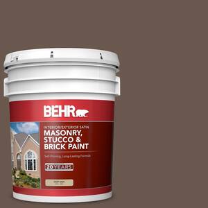 5 gal. #PPU5-02 Aging Barrel Satin Interior/Exterior Masonry, Stucco and Brick Paint