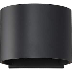 Lightgate Black Outdoor Hardwired Contemporary Sconce with Integrated LED