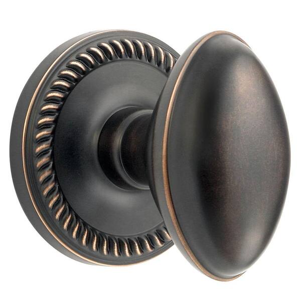 Grandeur Newport Rosette Timeless Bronze with Privacy Eden Prairie Knob