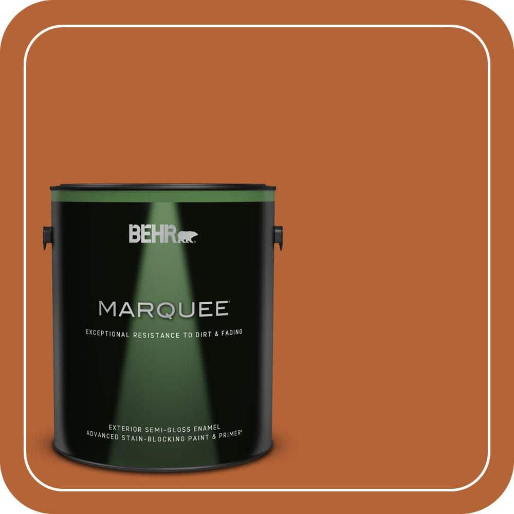 1 gal. #250D-7 Caramelized Orange Semi-Gloss Enamel Exterior Paint & Primer product image for price tracking