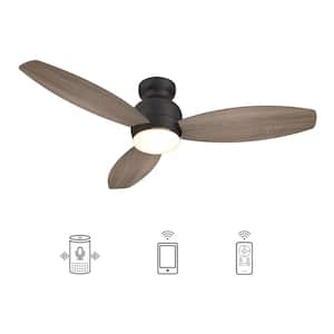 Home Decorator Petersford LED 52" 1001627280 Indoor Bronze Ceiling Fan 