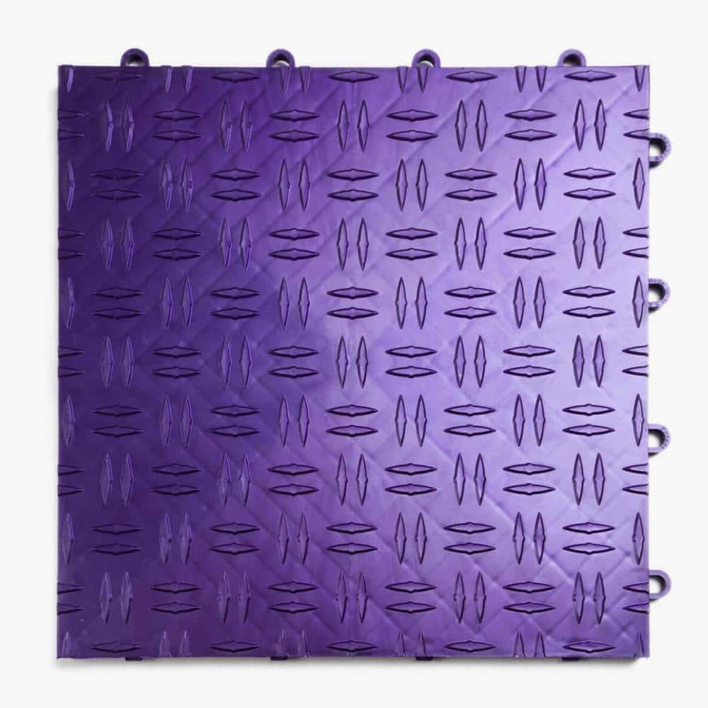 Diamond Royal Purple 12 in. x 12 in. x 0.5 in. Modular Garage Flooring Tile 48 pack (Covers 48 sq. ft.) price history on PriceWatchPro