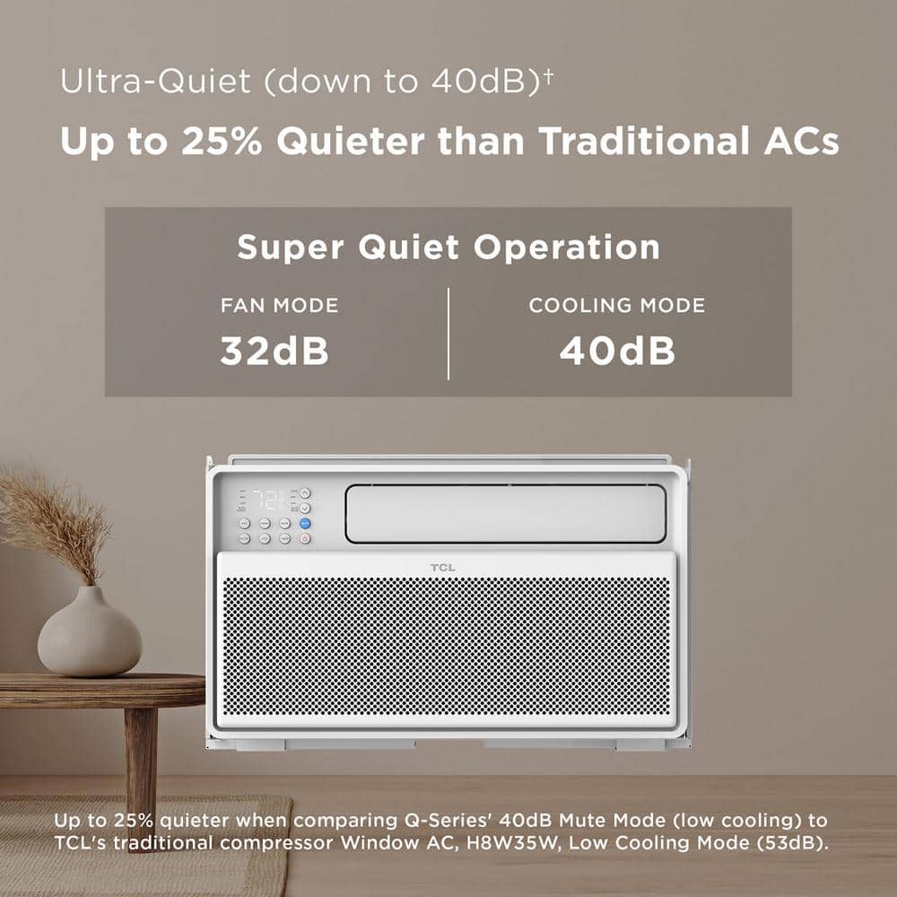 TCL 10,000 BTU White Smart Inverter Window Air Conditioner