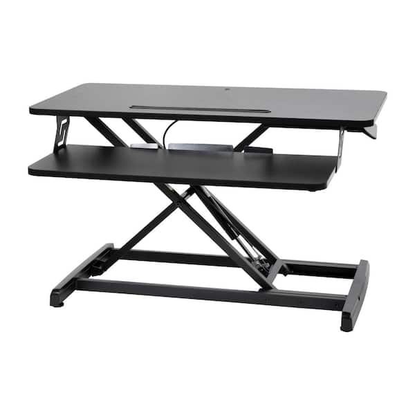 Carnegy Avenue 32 In. Rectangle Black Laminate Computer Desk Cga-je 