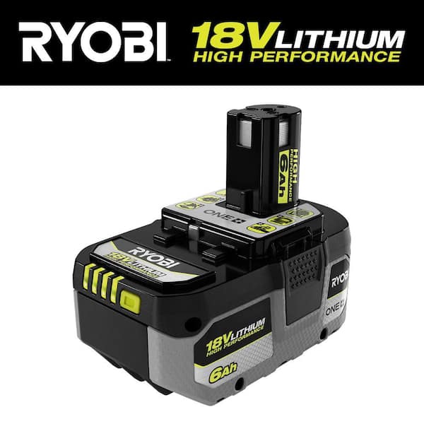 RYOBI ONE+ 18V 6.0 Ah Lithium-Ion HIGH PERFORMANCE Battery PBP007