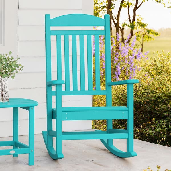 POLYWOOD Grant Park Aruba Plastic Outdoor Rocking Chair