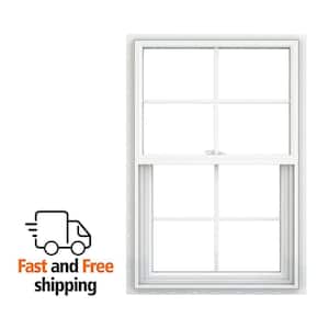JELD-WEN V-2500 30 in. x 36 in. White Vinyl Nailfin Single Hung