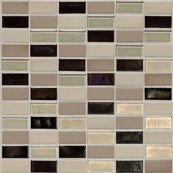 Daltile Coastal Keystones Sunset Cove 12 in. x 12 in. x 6 mm Glass Mosaic Floor and Wall Tile