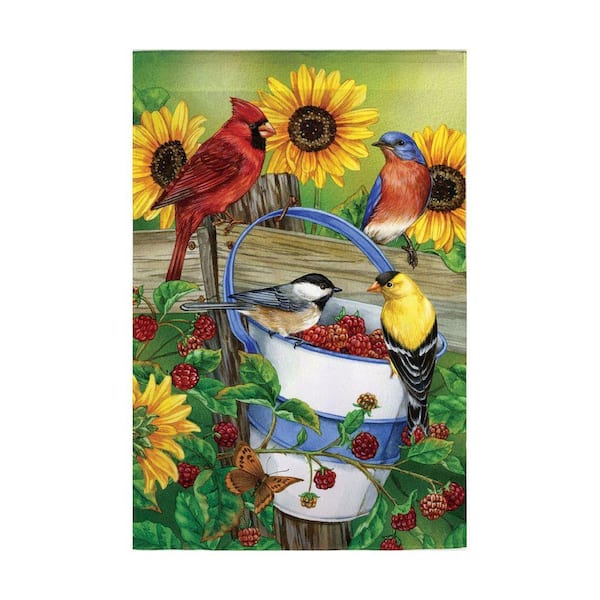 Evergreen Enterprises 18 in. x 12-1/2 in. Birds and Fruit Garden