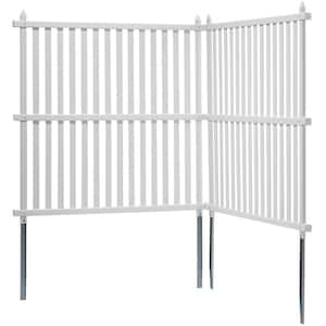 48x48in. Framed Flat Vinyl Privacy Fence Panels, Air Conditioner Fence, Outdoor Privacy Screens for Trash Can