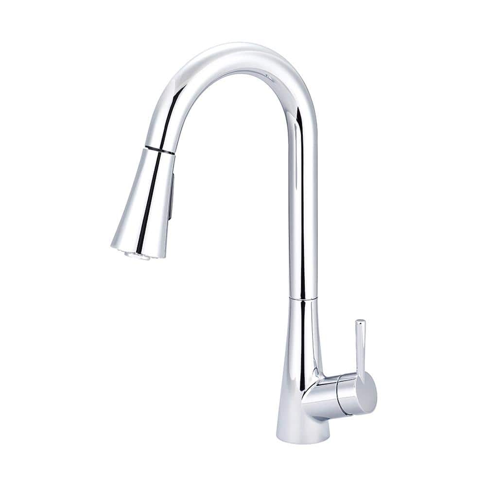 i2 Single-Handle Pull-Down Sprayer Kitchen Faucet with Bell Shaped Sprayer 