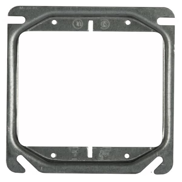 4-Inch Square Mud-Ring for 2 Devices Hubbell Raco 8779 Raised 3/4-Inch 