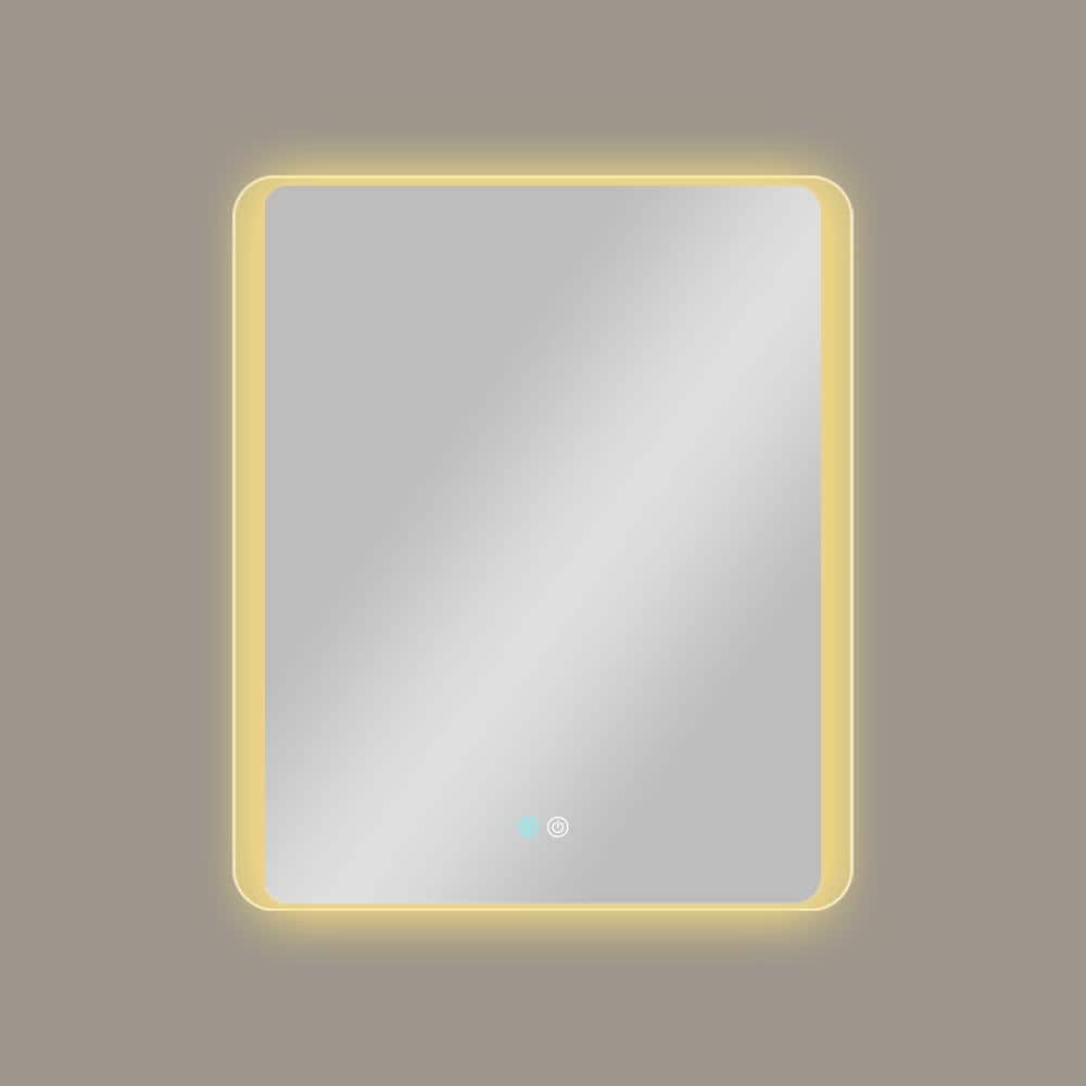 30 in. W x 36 in. H Rectangular Framed Dimmable LED Anti-Fog Wall Bathroom 