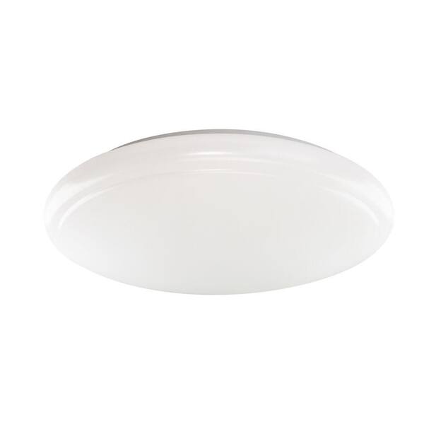 Euri Lighting 15 in. Round White Integrated LED Ceiling Flush Mount