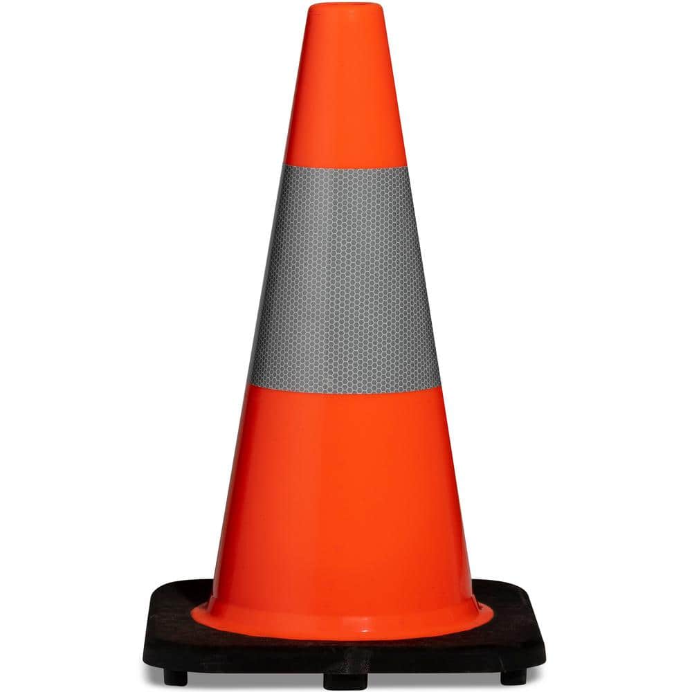 18 in. Orange Traffic Safety Cone-Half Pallet (464 Cones) Durable, High-Vis