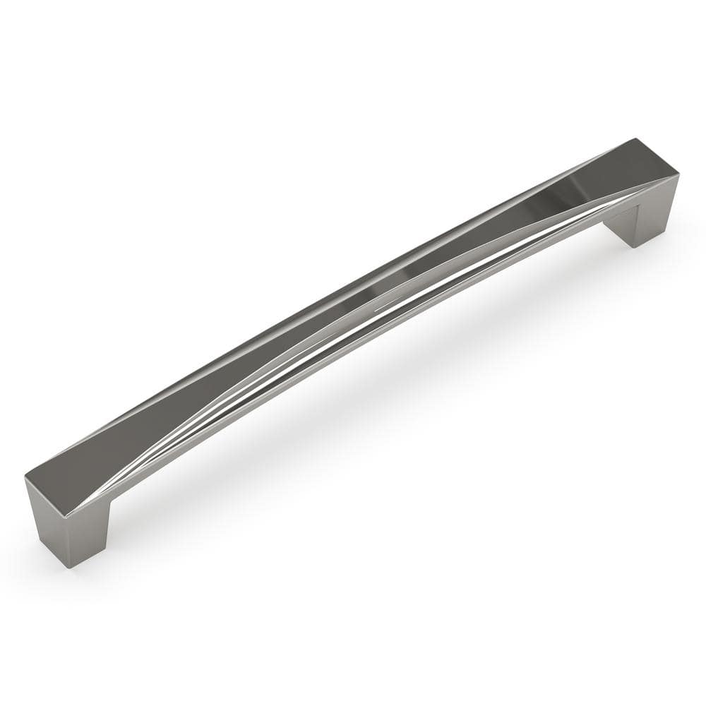 Crest Chrome Modern Bar Cabinet Pull with Mounting Hardware
