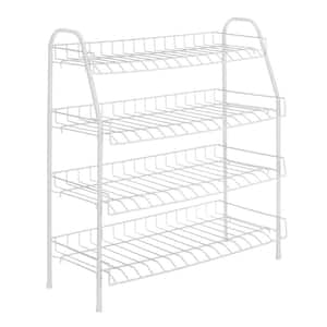 White Wire Collection 25 in. x 27.88 in. 4-Tier Closet Shelves
