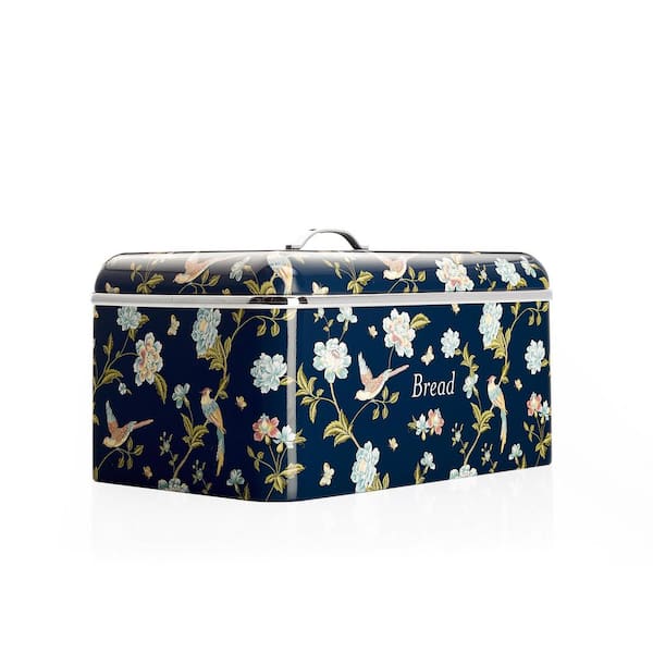 Laura Ashley VQ-Stainless Steel Single Bread Box Elveden Navy