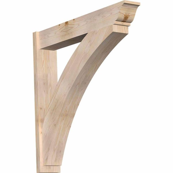 Ekena Millwork 8 in. x 44 in. x 44 in. Douglas Fir Thorton Traditional Smooth Outlooker