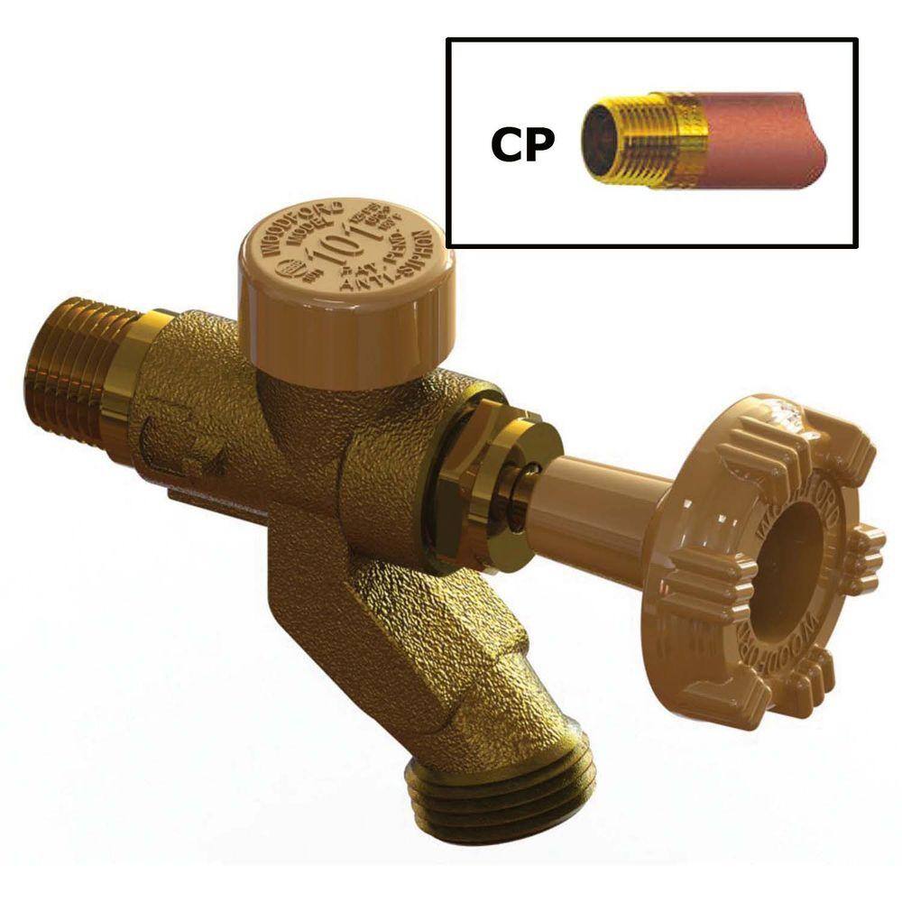 Woodford Brass Anti-Siphon Hose Bibb with Plastic Handwheel