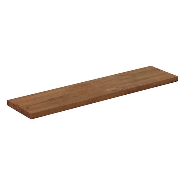 Wood Shelf Platform ONLY - 1-1/2 x 12 x 19 - For Revashelf RAS-ML-HDCR  Heavy Duty Mixer Lift - Red Oak Butcher Block - Trimmable 