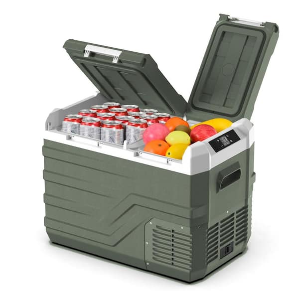 Alpicool 33 Qt. 12-Volt Car Refrigerator Dual Zone Car Fridge Freezer Electric Cooler Portable Fridge with Independent Control