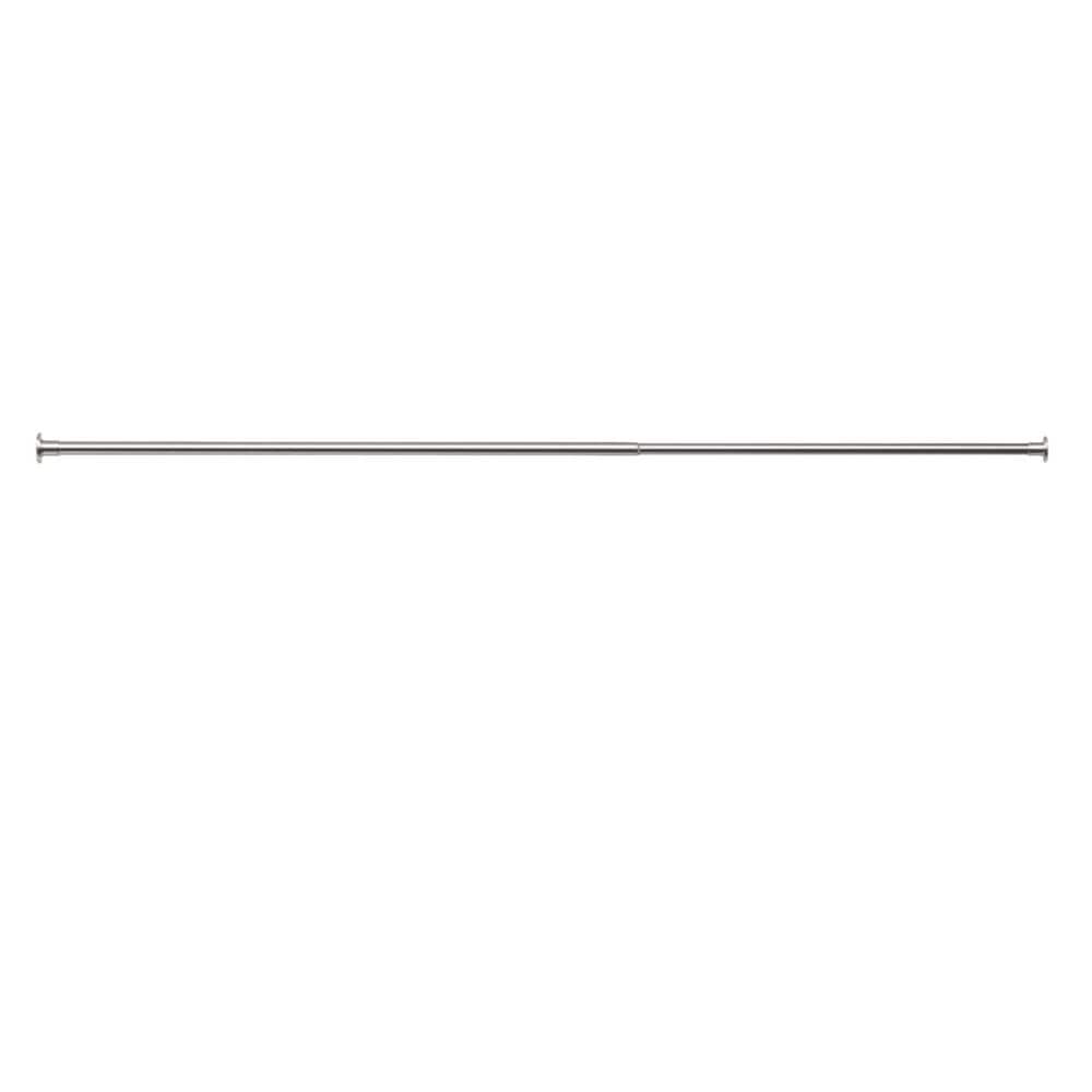 72 in. Adjustable Stainless Steel Industrial Shower Curtain Rod in Nickel, Rustproof Non-Slip Tension Curtain Rod price history on PriceWatchPro