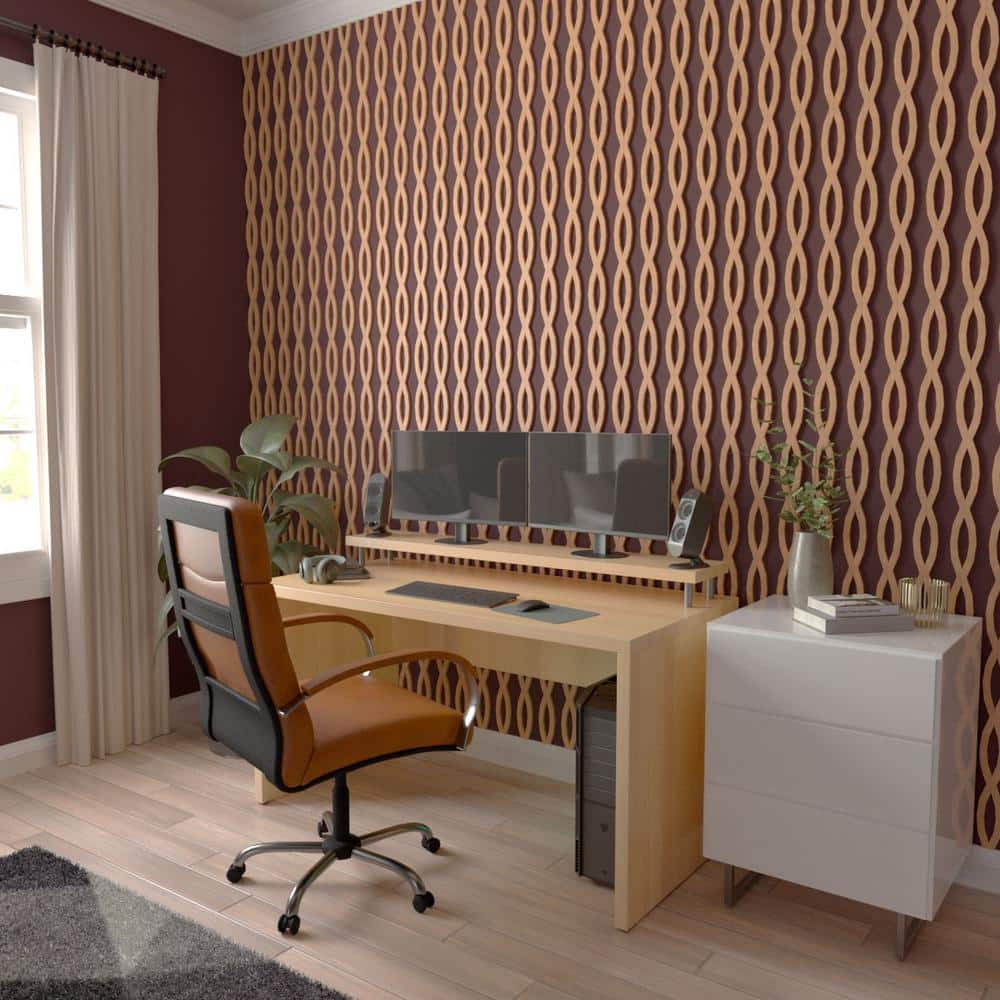 Rakaia Cherry Wood Decorative Slat Wall Panel Kit